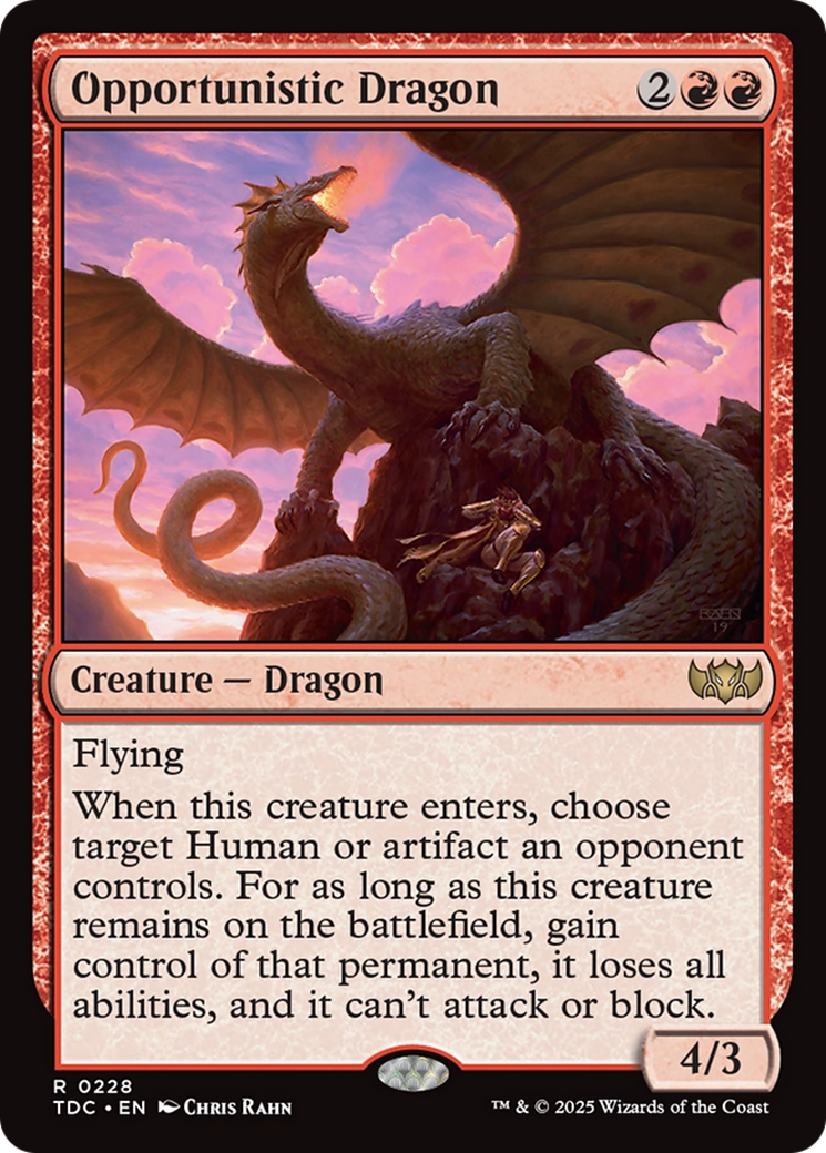 Opportunistic Dragon [Tarkir: Dragonstorm Commander] | Tabernacle Games