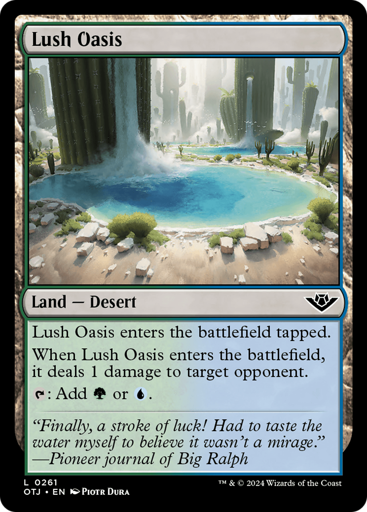 Lush Oasis [Outlaws of Thunder Junction] | Tabernacle Games