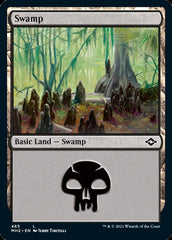 Swamp (485) (Foil Etched) [Modern Horizons 2] | Tabernacle Games