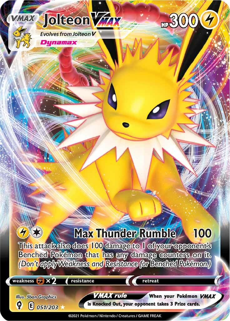 Jolteon VMAX (051/203) [Sword & Shield: Evolving Skies] | Tabernacle Games