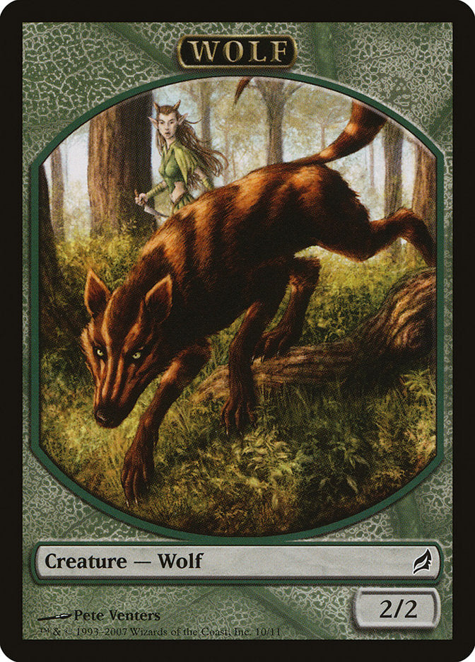 Wolf Token [Lorwyn Tokens] | Tabernacle Games