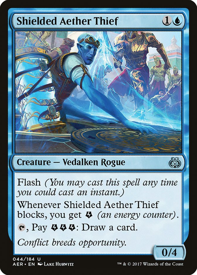 Shielded Aether Thief [Aether Revolt] | Tabernacle Games