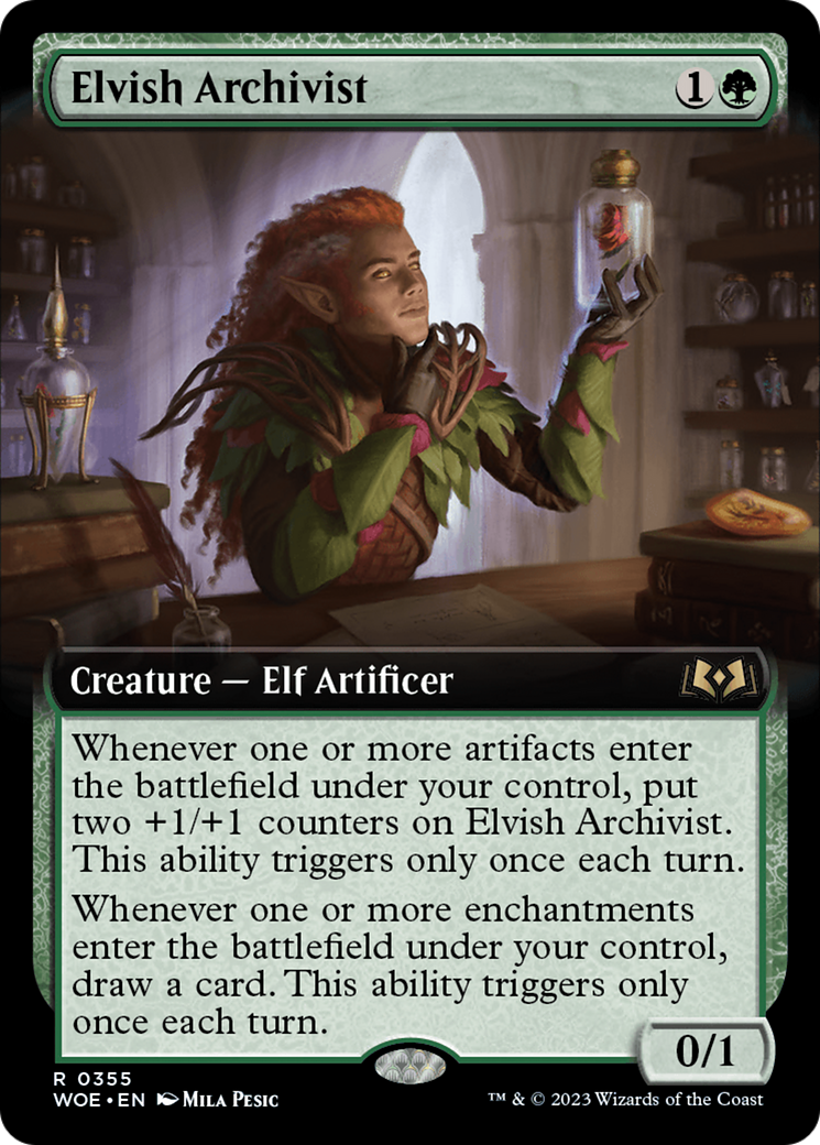 Elvish Archivist (Extended Art) [Wilds of Eldraine] | Tabernacle Games