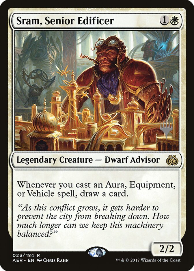 Sram, Senior Edificer [Aether Revolt Promos] | Tabernacle Games