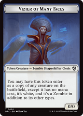 Angel of Sanctions // Vizier of Many Faces Double-Sided Token [Aetherdrift Commander] | Tabernacle Games