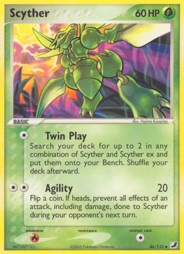 Scyther (46/115) [EX: Unseen Forces] | Tabernacle Games