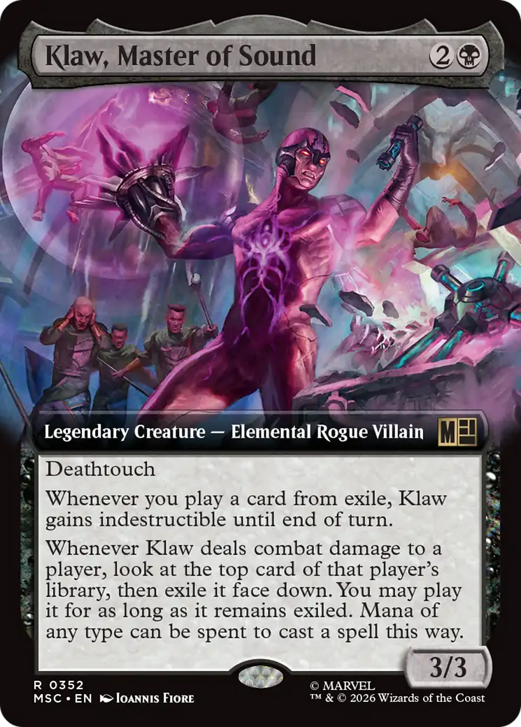 Klaw, Master of Sound (Extended Art) [Marvel Super Heroes Commander] | Tabernacle Games