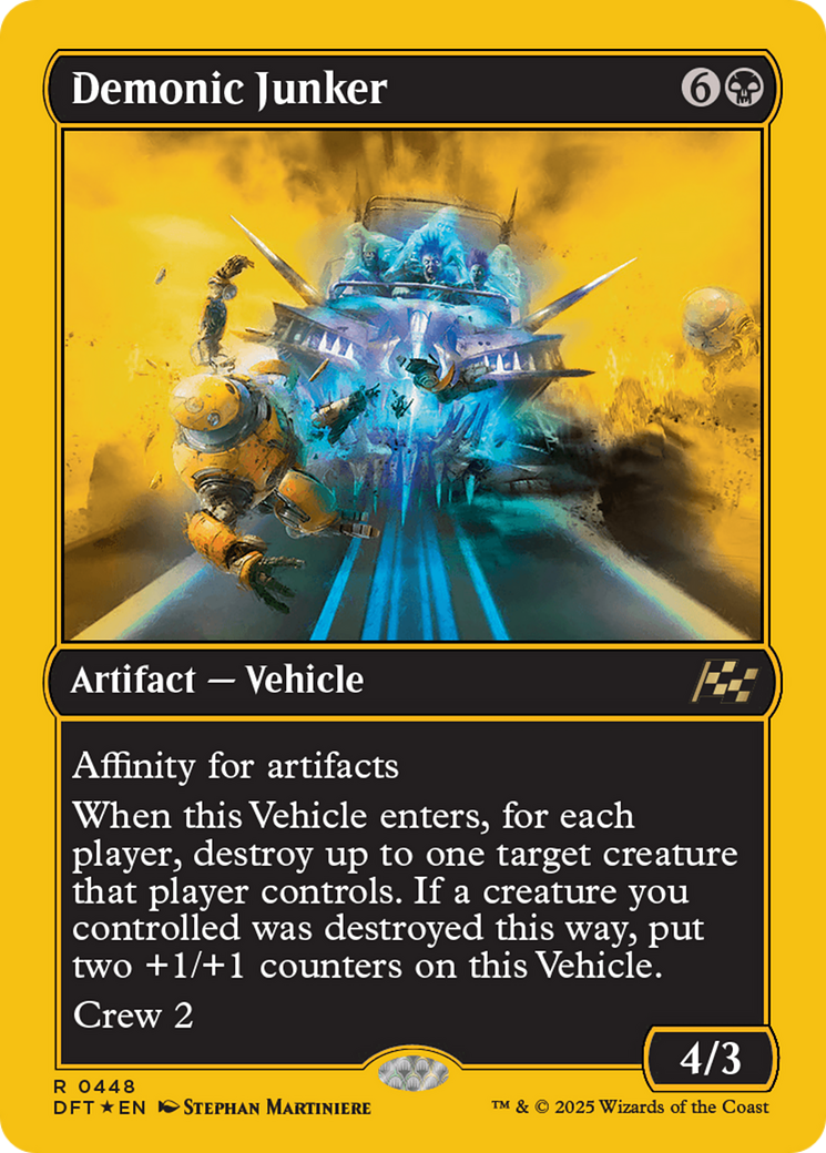 Demonic Junker (First-Place Foil) [Aetherdrift] | Tabernacle Games