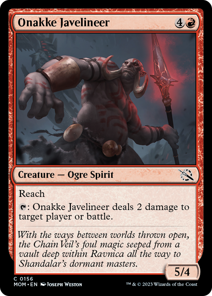 Onakke Javelineer [March of the Machine] | Tabernacle Games