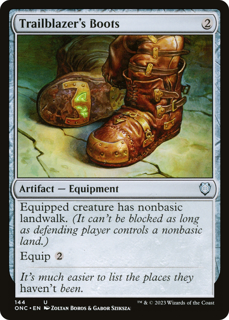 Trailblazer's Boots [Phyrexia: All Will Be One Commander] | Tabernacle Games