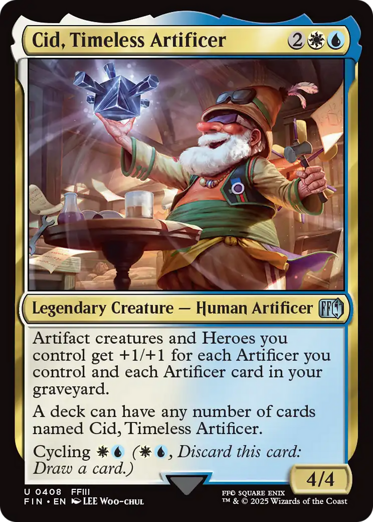 Cid, Timeless Artificer (0408) [FINAL FANTASY] | Tabernacle Games