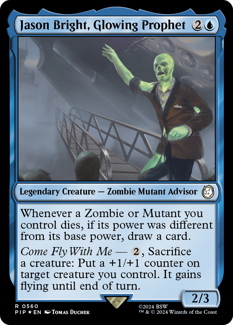 Jason Bright, Glowing Prophet (Surge Foil) [Fallout] | Tabernacle Games