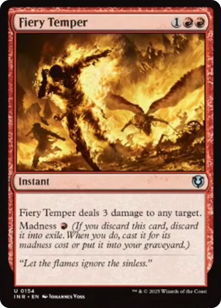 Fiery Temper [Innistrad Remastered] | Tabernacle Games