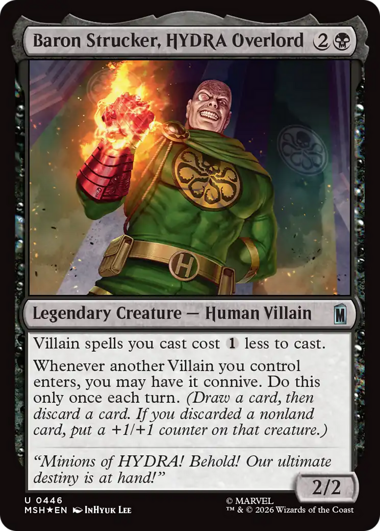 Baron Strucker, HYDRA Overlord (Surge Foil) [Marvel Super Heroes] | Tabernacle Games