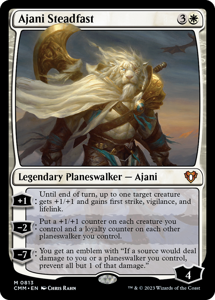 Ajani Steadfast [Commander Masters] | Tabernacle Games