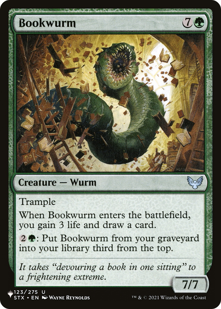 Bookwurm [The List] | Tabernacle Games