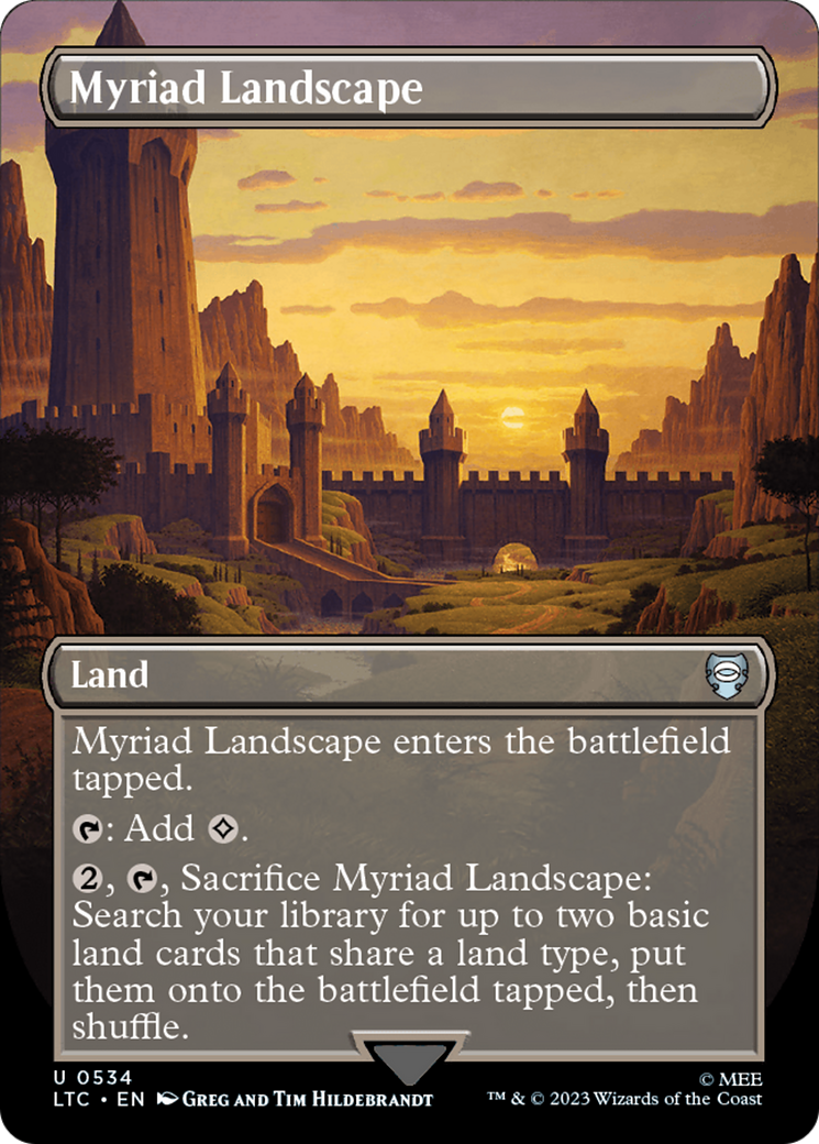 Myriad Landscape (Borderless) [The Lord of the Rings: Tales of Middle-Earth Commander] | Tabernacle Games