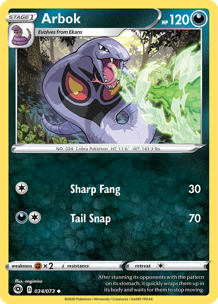 Arbok (034/073) [Sword & Shield: Champion's Path] | Tabernacle Games