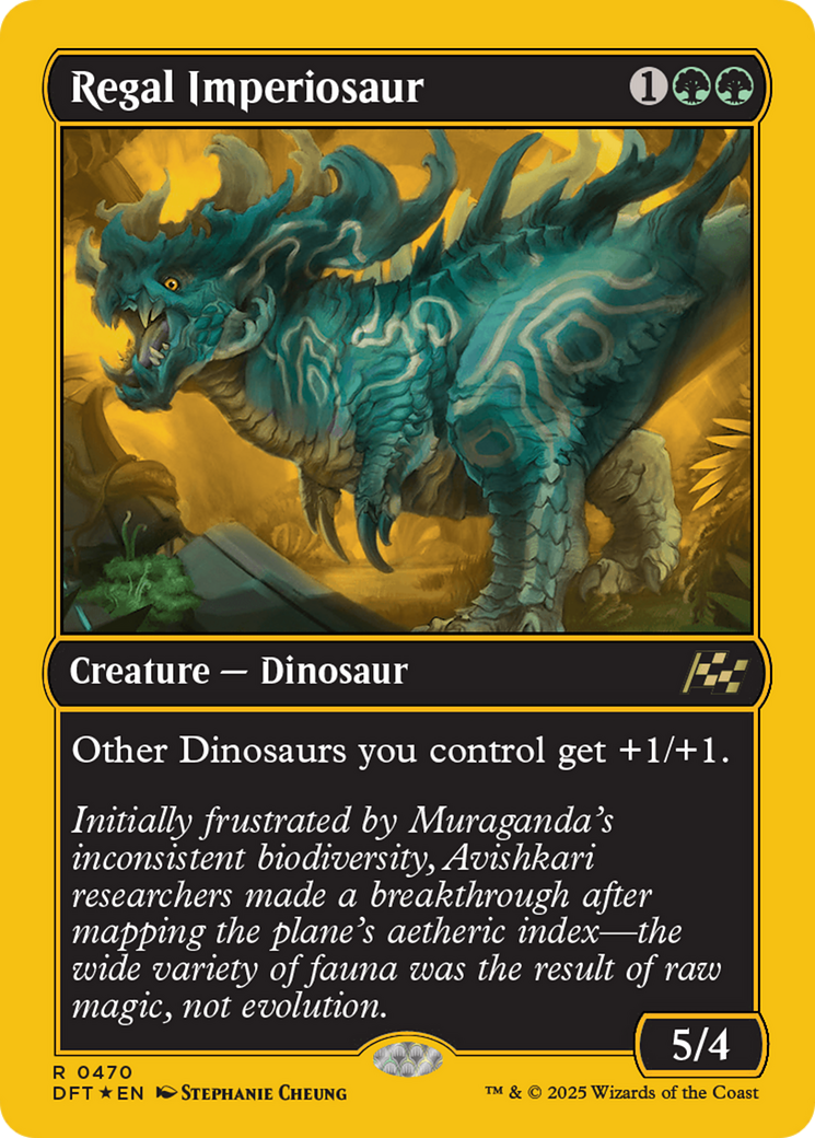 Regal Imperiosaur (First-Place Foil) [Aetherdrift] | Tabernacle Games