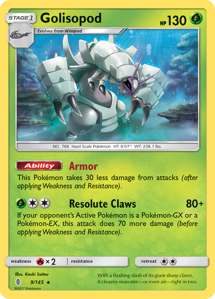 Golisopod (9/145) [Sun & Moon: Guardians Rising] | Tabernacle Games