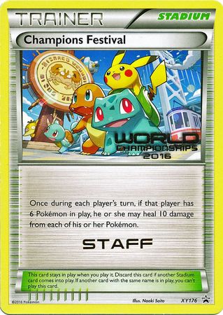 Champions Festival 2016 Staff (XY176) [XY: Black Star Promos] | Tabernacle Games