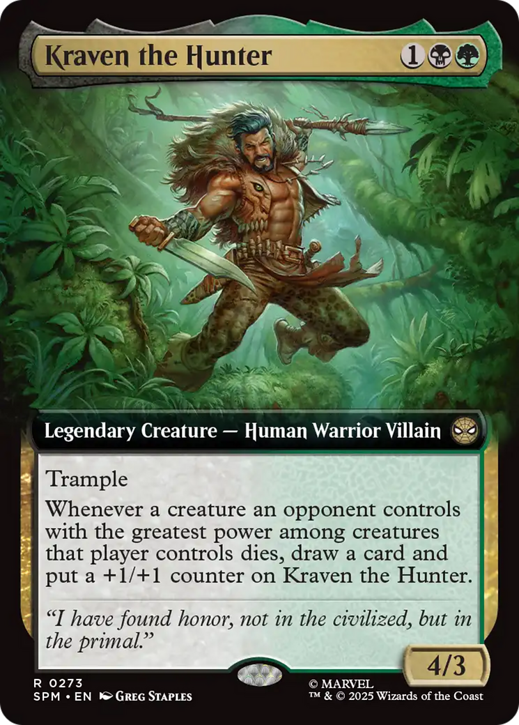 Kraven the Hunter (Extended Art) [Marvel's Spider-Man] | Tabernacle Games