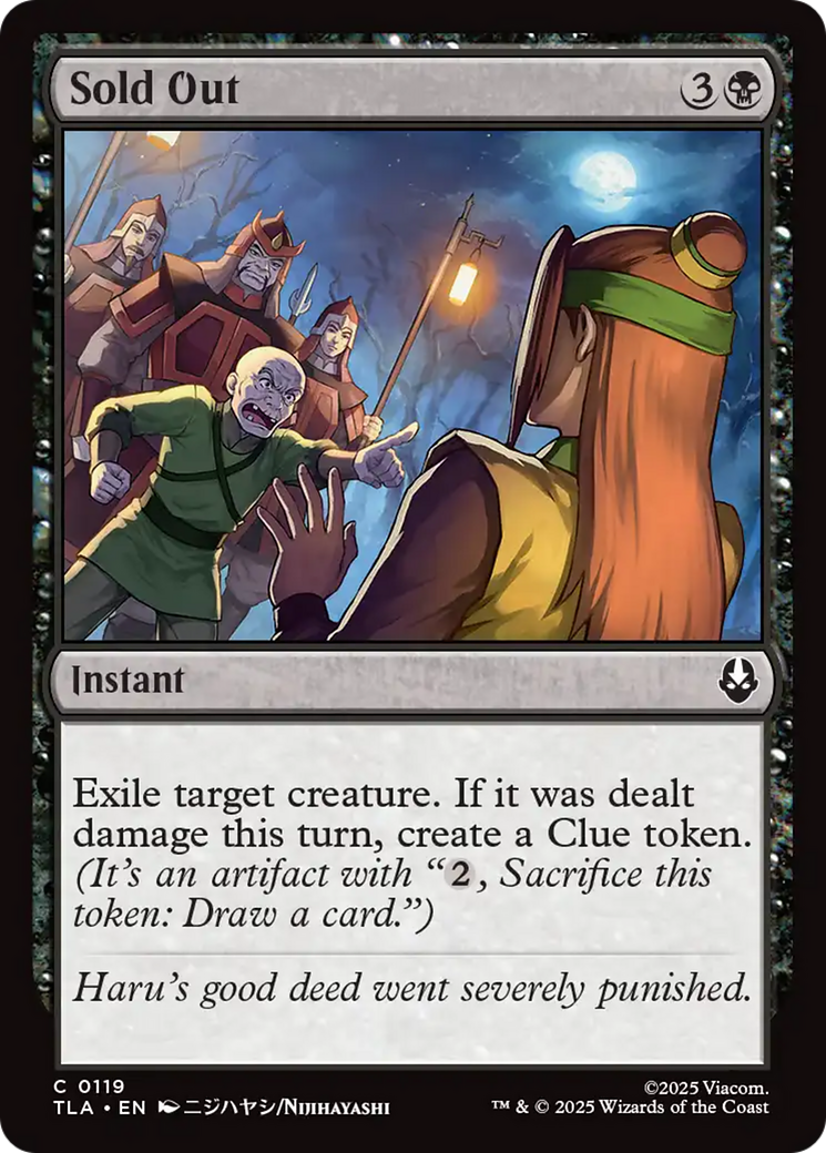 Sold Out [Avatar: The Last Airbender] | Tabernacle Games