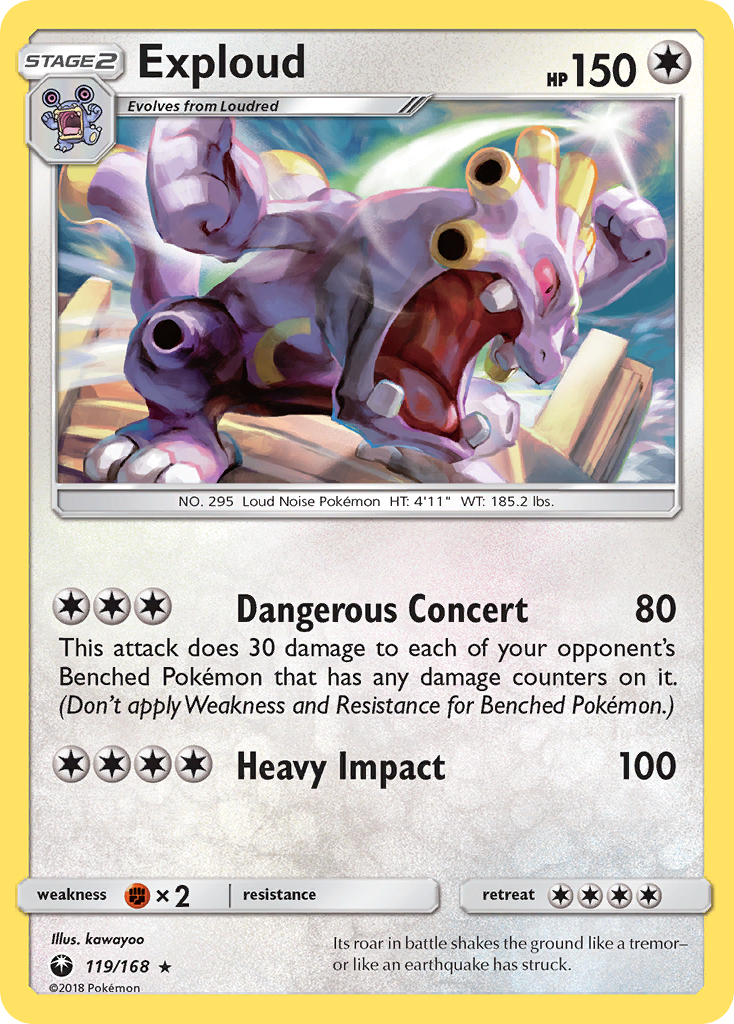 Exploud (119/168) [Sun & Moon: Celestial Storm] | Tabernacle Games