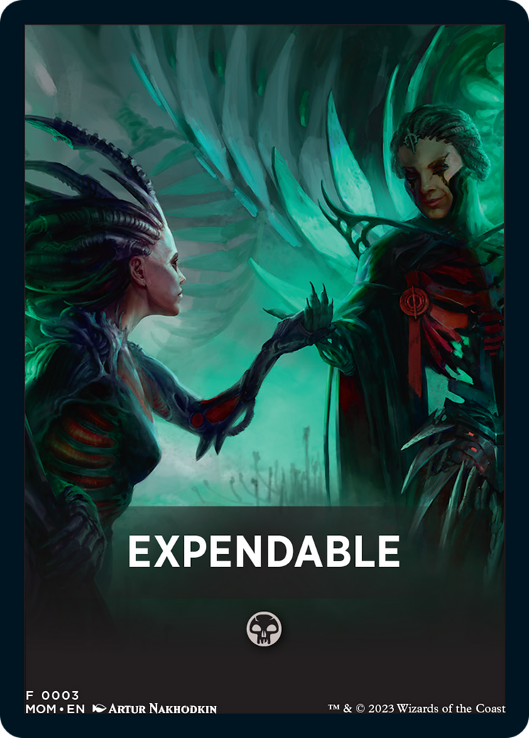 Expendable Theme Card [March of the Machine Tokens] | Tabernacle Games