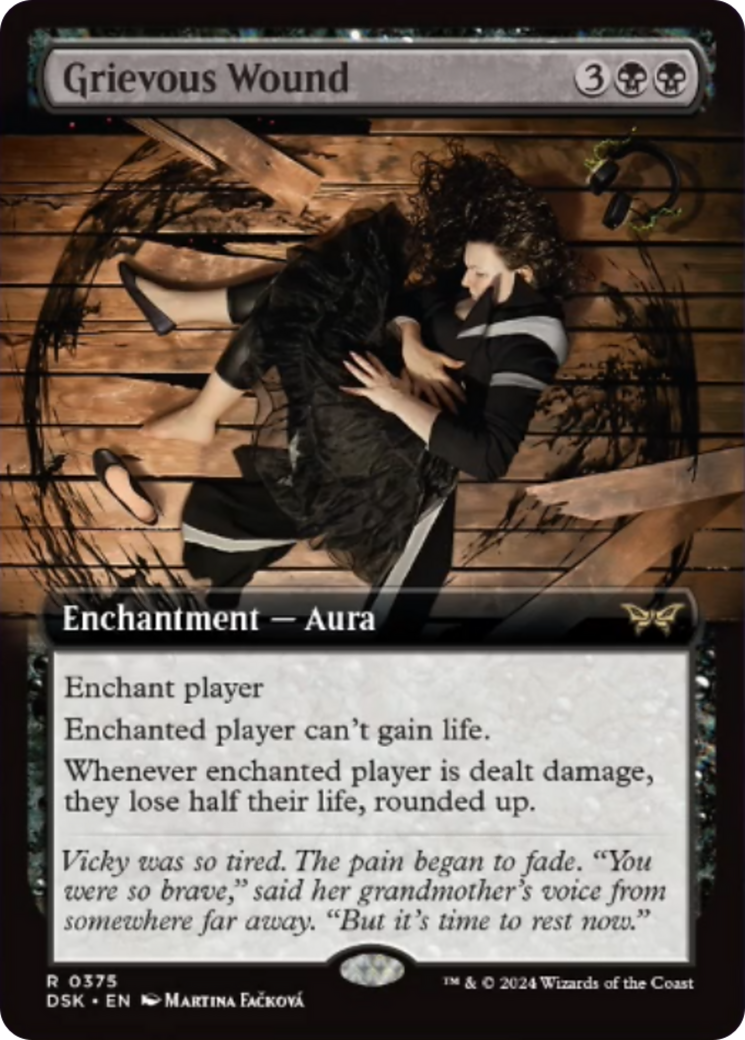 Grievous Wound (Extended Art) [Duskmourn: House of Horror] | Tabernacle Games