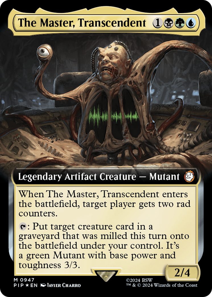 The Master, Transcendent (Extended Art) (Surge Foil) [Fallout] | Tabernacle Games