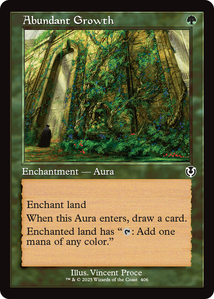 Abundant Growth (Retro Frame) [Innistrad Remastered] | Tabernacle Games