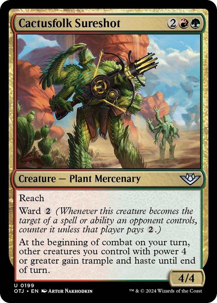 Cactusfolk Sureshot [Outlaws of Thunder Junction] | Tabernacle Games