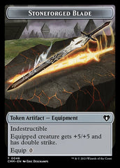 Eldrazi Scion // Stoneforged Blade Double-Sided Token [Commander Masters Tokens] | Tabernacle Games
