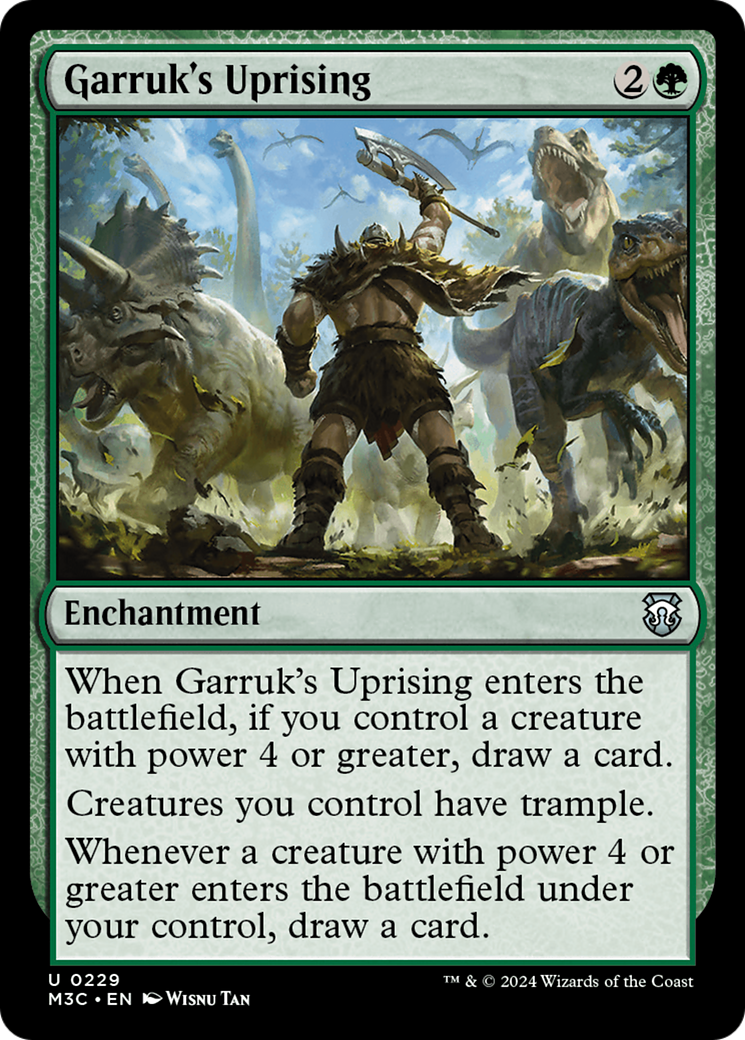 Garruk's Uprising (Ripple Foil) [Modern Horizons 3 Commander] | Tabernacle Games