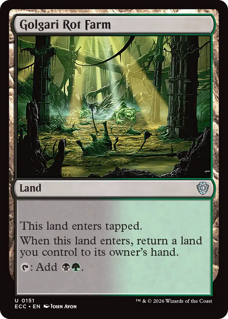 Golgari Rot Farm [Lorwyn Eclipsed Commander] | Tabernacle Games