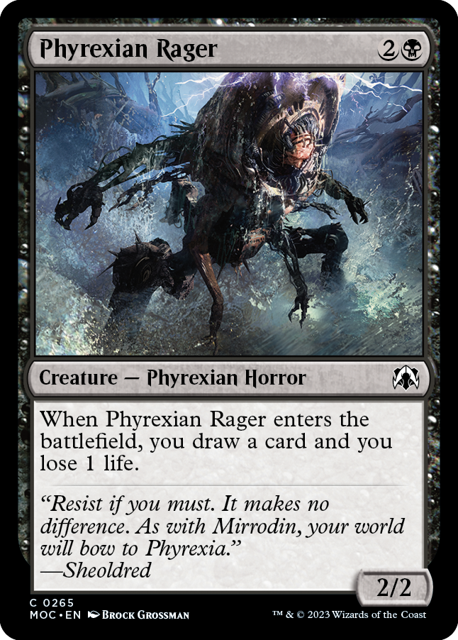 Phyrexian Rager [March of the Machine Commander] | Tabernacle Games