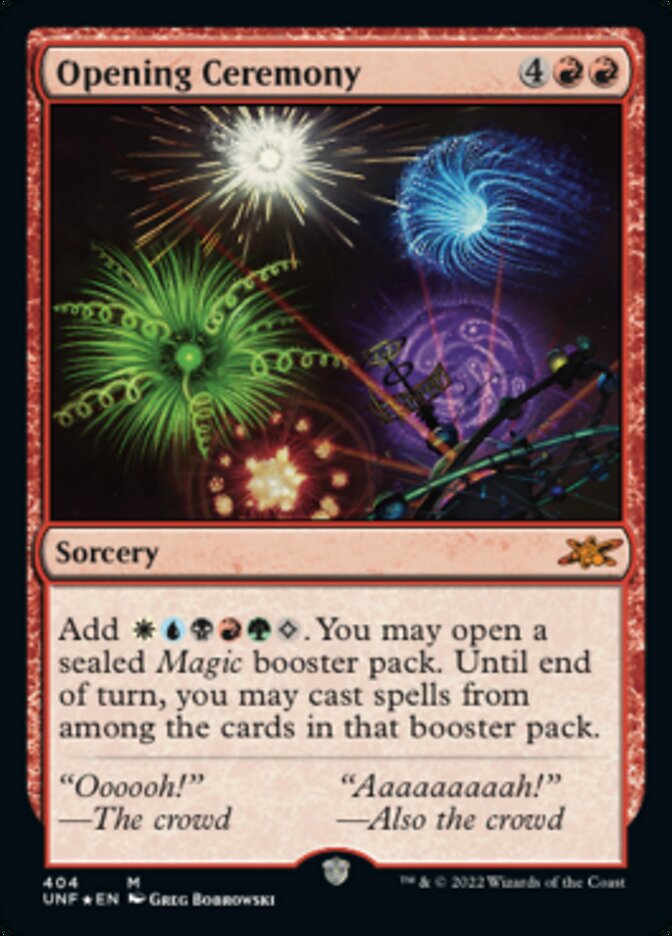 Opening Ceremony (Galaxy Foil) [Unfinity] | Tabernacle Games