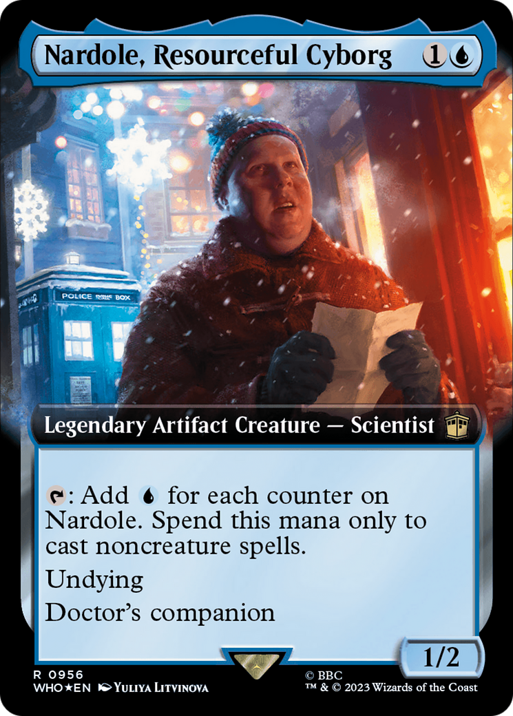 Nardole, Resourceful Cyborg (Extended Art) (Surge Foil) [Doctor Who] | Tabernacle Games