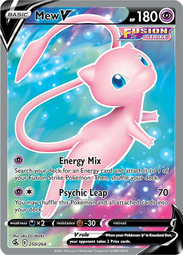 Mew V (250/264) [Sword & Shield: Fusion Strike] | Tabernacle Games