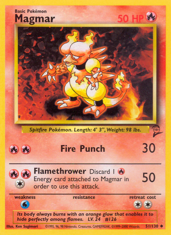 Magmar (51/130) [Base Set 2] | Tabernacle Games