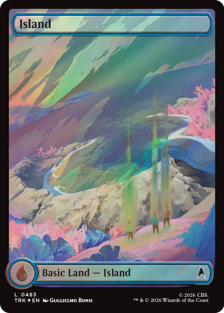Island (0483) (Surge Foil) [Star Trek] | Maze of Fitzroy