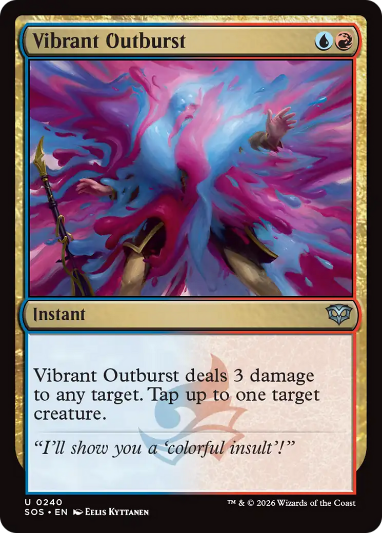 Vibrant Outburst [Secrets of Strixhaven] | Tabernacle Games
