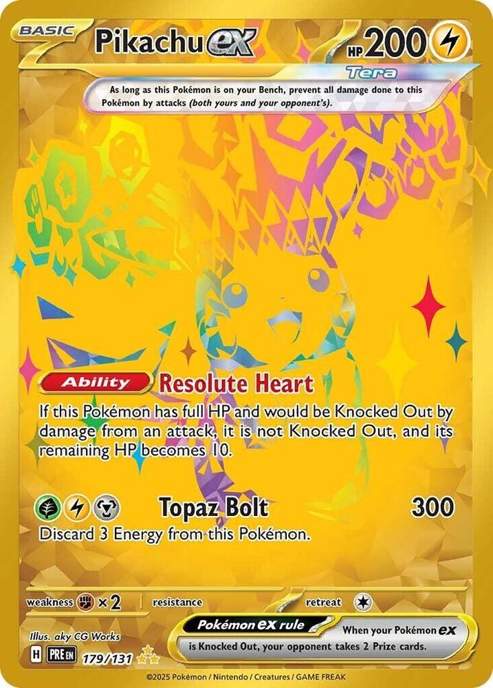 Pikachu ex (179/131) [Scarlet & Violet: Prismatic Evolutions] | Tabernacle Games