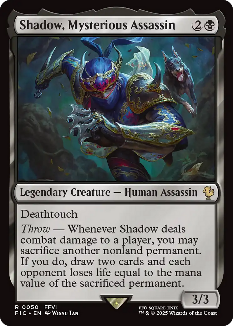 Shadow, Mysterious Assassin [FINAL FANTASY Commander] | Tabernacle Games