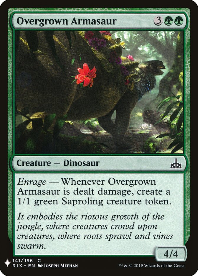 Overgrown Armasaur [Mystery Booster] | Tabernacle Games
