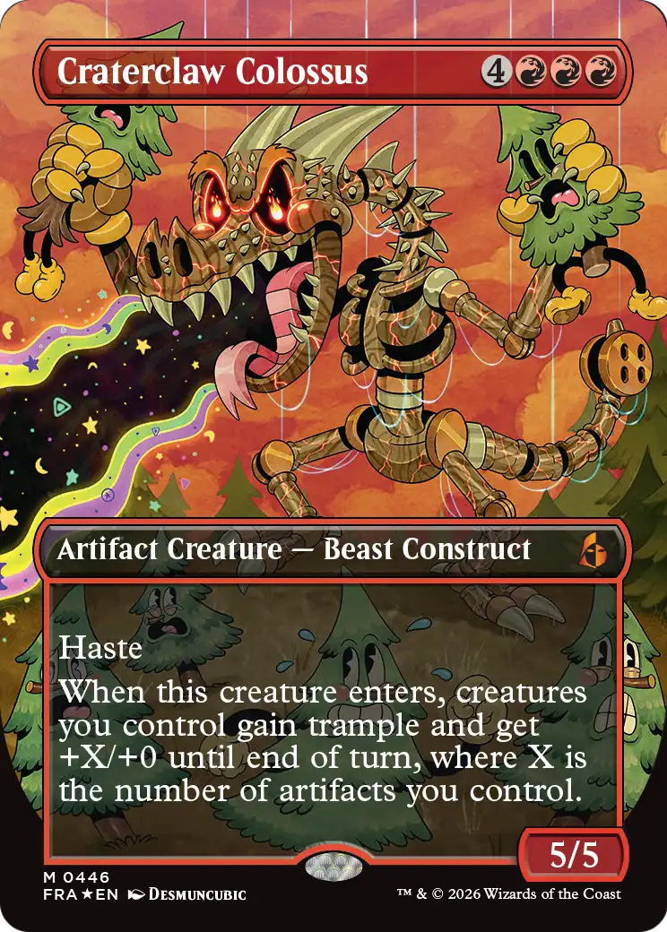 Craterclaw Colossus (Borderless) (0446) [Reality Fracture] | Tabernacle Games