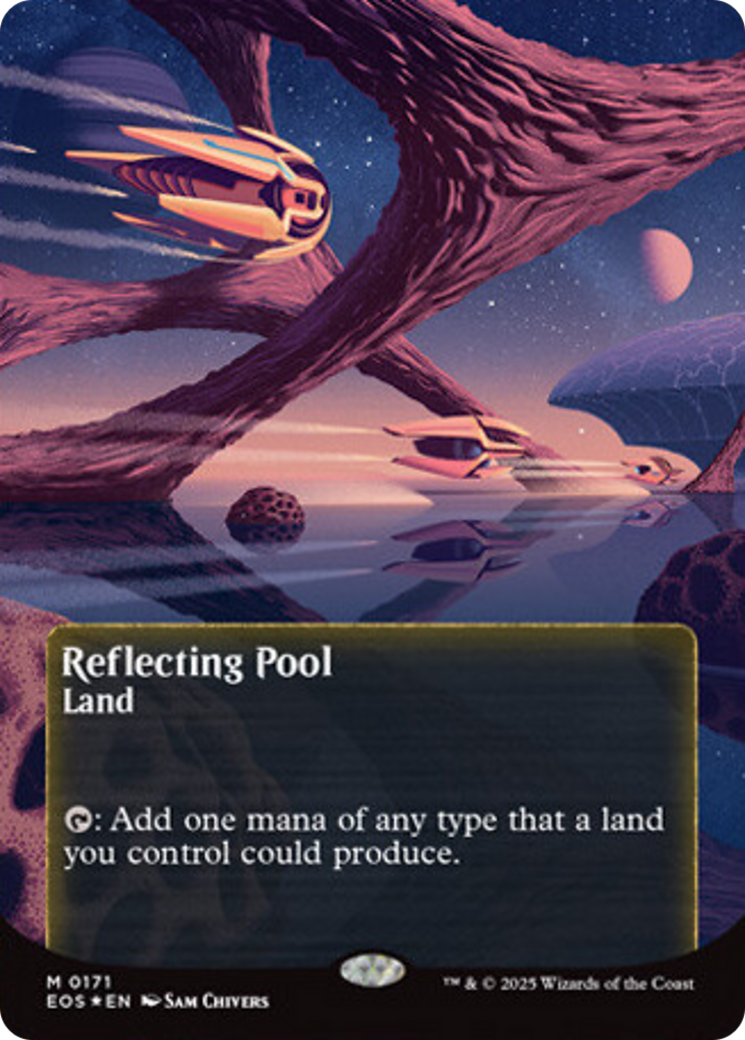 Reflecting Pool (0171) (Borderless) (Galaxy Foil) [Edge of Eternities: Stellar Sights] | Tabernacle Games