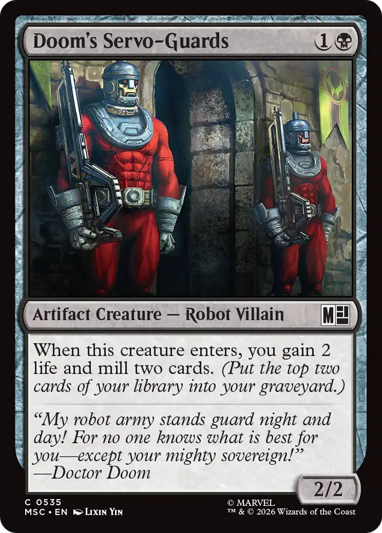 Doom's Servo-Guards [Marvel Super Heroes Commander] | Tabernacle Games