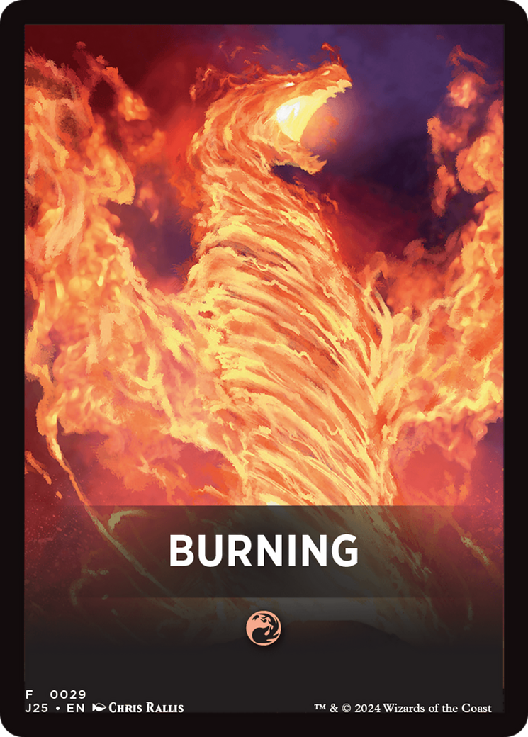 Burning Theme Card [Foundations Jumpstart Front Cards] | Tabernacle Games